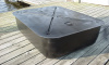 3ft x 4ft x 12" Fully-Rounded Foam-Filled HDPE Dock Float (600 lbs bouyancy)